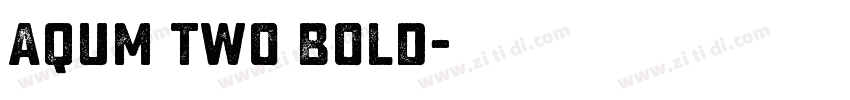 Aqum two Bold字体转换